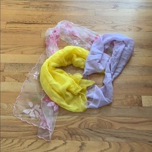 Vintage shear scarves